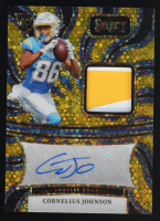Cornelius Johnson 2024 Select Rookie Signature Memorabilia Prizm Gold Disco #33 #03/10 RC at PristineAuction.com