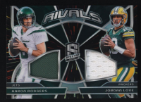 Aaron Rodgers / Jordan Love 2024 Panini Spectra Rivals Materials Hyper #3 #70/75 at PristineAuction.com