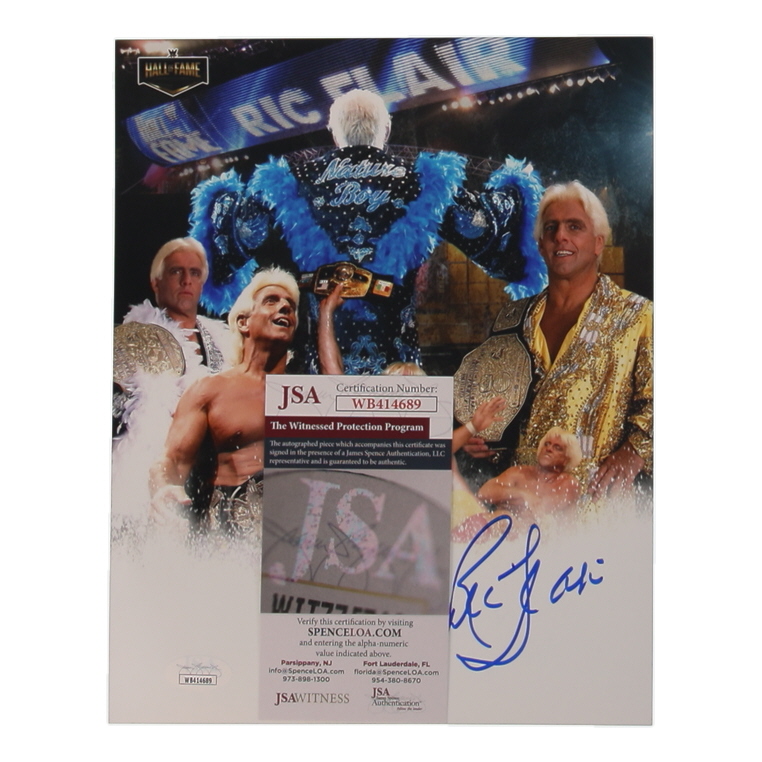 Rick Flair Signed WWE 8x10 Photo (JSA) at PristineAuction.com Rick Flair Signed WWE 8x10 Photo (JSA) at PristineAuction.com