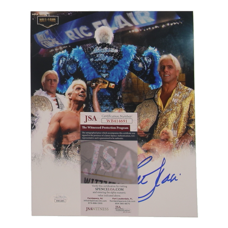 Rick Flair Signed WWE 8x10 Photo (JSA) at PristineAuction.com Rick Flair Signed WWE 8x10 Photo (JSA) at PristineAuction.com