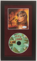 Taylor Swift Signed "The Life of a Showgirl" Custom Framed CD Insert Display (AutographCOA) at PristineAuction.com