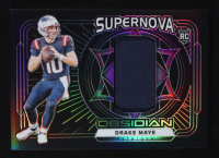 Drake Maye 2024 Panini Obsidian Supernova Swatch Jersey Memorabilia #SN-DME RC at PristineAuction.com