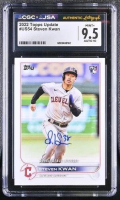 Steven Kwan Signed 2022 Topps Update #US54 RC (CGC 9.5 | Auto 10) at PristineAuction.com