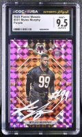 Myles Murphy Signed 2023 Panini Mosaic Purple #351 RC (CGC 9.5 | Auto 9) at PristineAuction.com