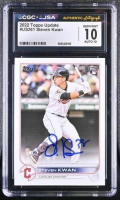 Steven Kwan Signed 2022 Topps Update #US261 RC (CGC 10 | Auto 10) at PristineAuction.com