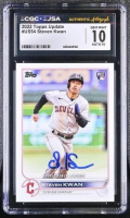 Steven Kwan Signed 2022 Topps Update #US54 RC (CGC 10 | Auto 10) at PristineAuction.com