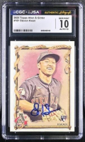 Steven Kwan Signed 2023 Topps Allen & Ginter #181 RC (CGC 10 | Auto 10) at PristineAuction.com