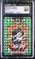 Myles Murphy Signed 2023 Panini Mosaic Green #351 RC (CGC) at PristineAuction.com