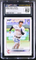 Steven Kwan Signed 2022 Topps Update #US54 RC (CGC | Auto 10) at PristineAuction.com