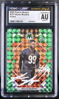 Myles Murphy Signed 2023 Panini Mosaic Green #351 RC (CGC | Auto 9) at PristineAuction.com