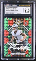 Nolan Smith Signed 2023 Panini Mosaic Choice Red & Green #353 RC (CGC 9.5 | Auto 10) at PristineAuction.com