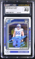 Braden Fiske Signed 2024 Panini Donruss Optic RR #210 RC (CGC) at PristineAuction.com