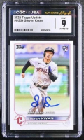 Steven Kwan Signed 2022 Topps Update #US54 RC (CGC 9 | Auto 10) at PristineAuction.com