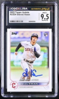 Steven Kwan Signed 2022 Topps Update #US54 RC (CGC 9.5 | Auto 10) at PristineAuction.com