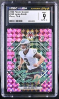 Nolan Smith Signed 2023 Panini Mosaic Camo Pink #353 RC (CGC 9 | Auto 10) at PristineAuction.com