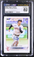 Steven Kwan Signed 2022 Topps Update #US54 RC (CGC | Auto 10) at PristineAuction.com