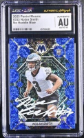 Nolan Smith Signed 2023 Panini Mosaic No Huddle Blue #353 RC (CGC | Auto 10) at PristineAuction.com