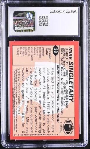 Mike Singletary Signed 2001 Topps Archives Reserve #91 (CGC | Auto 9) at PristineAuction.com Mike Singletary Signed 2001 Topps Archives Reserve #91 (CGC | Auto 9) at PristineAuction.com