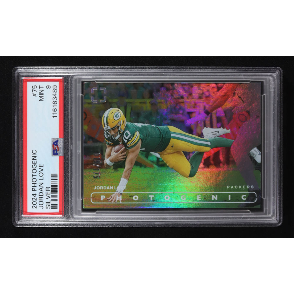 Jordan Love 2024 Panini PhotoGenic Silver #75 #016/175 (PSA 9) at PristineAuction.com
