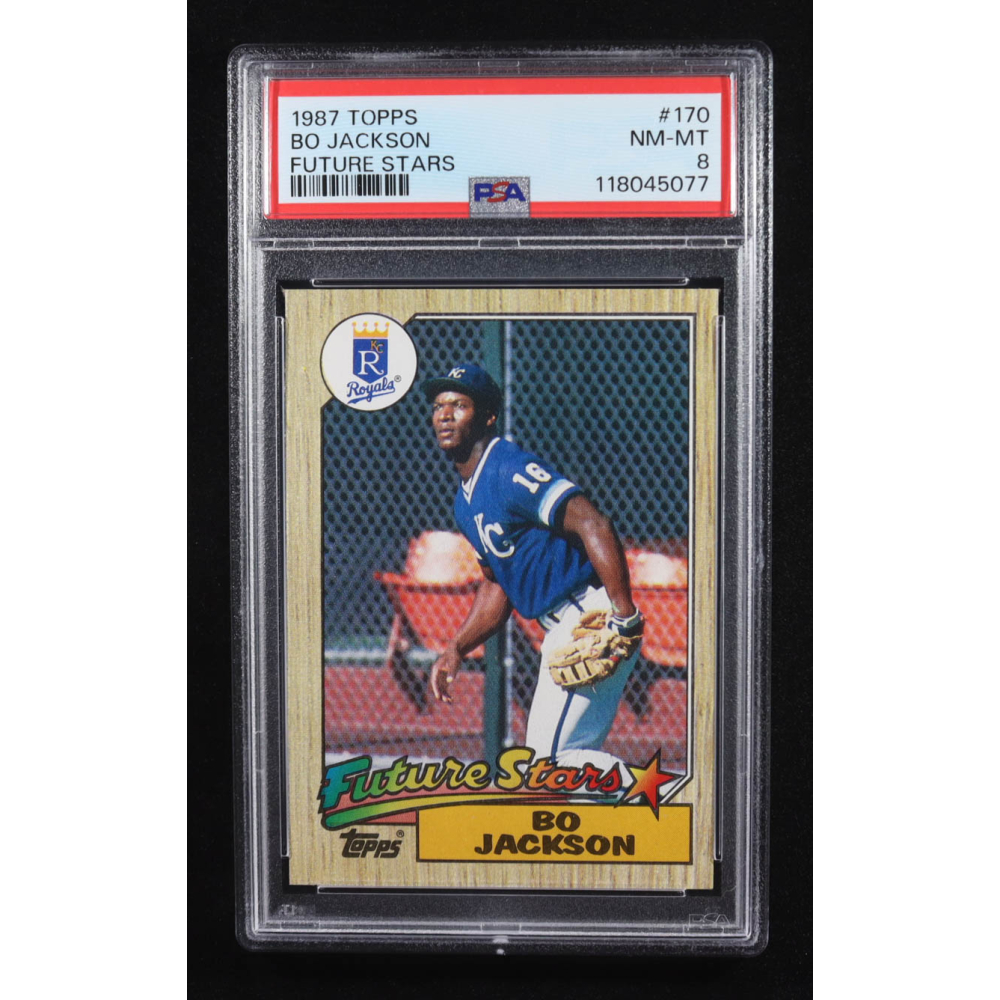 Bo Jackson 1987 Topps #170 RC (PSA 8) at PristineAuction.com