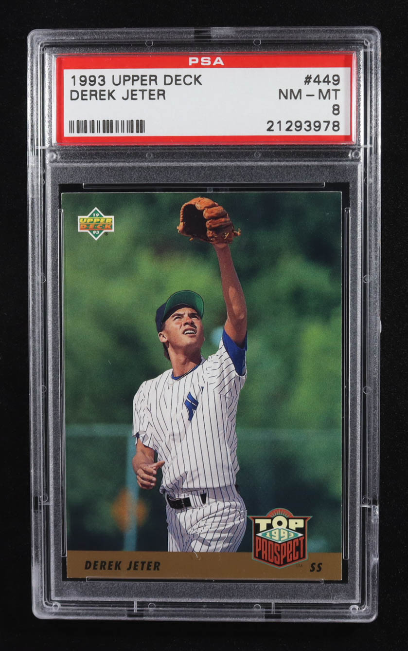 Derek Jeter 1993 Upper Deck #449 RC (PSA 8) at PristineAuction.com Derek Jeter 1993 Upper Deck #449 RC (PSA 8) at PristineAuction.com