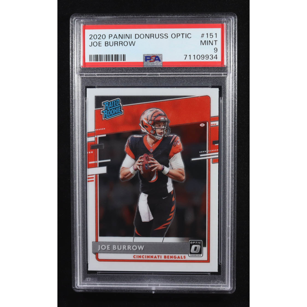 Joe Burrow 2020 Donruss Optic #151 RR RC (PSA 9) at PristineAuction.com