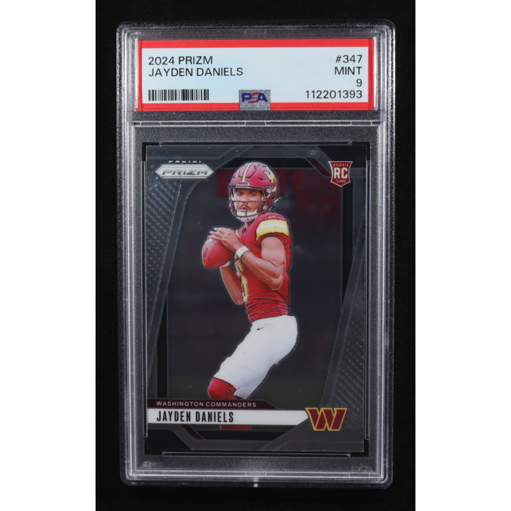Jayden Daniels 2024 Panini Prizm #347 RC (PSA 9) at PristineAuction.com