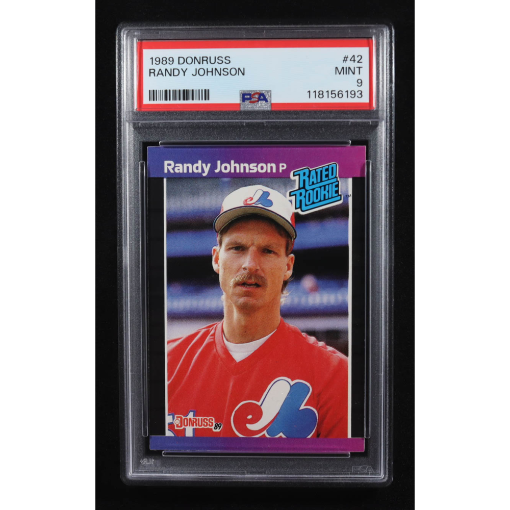 Randy Johnson 1989 Donruss #42 RC (PSA 9) at PristineAuction.com