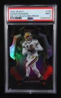 Aaron Rodgers 2022 Select Prizm Black and Red Die Cut #136 (PSA 9) at PristineAuction.com