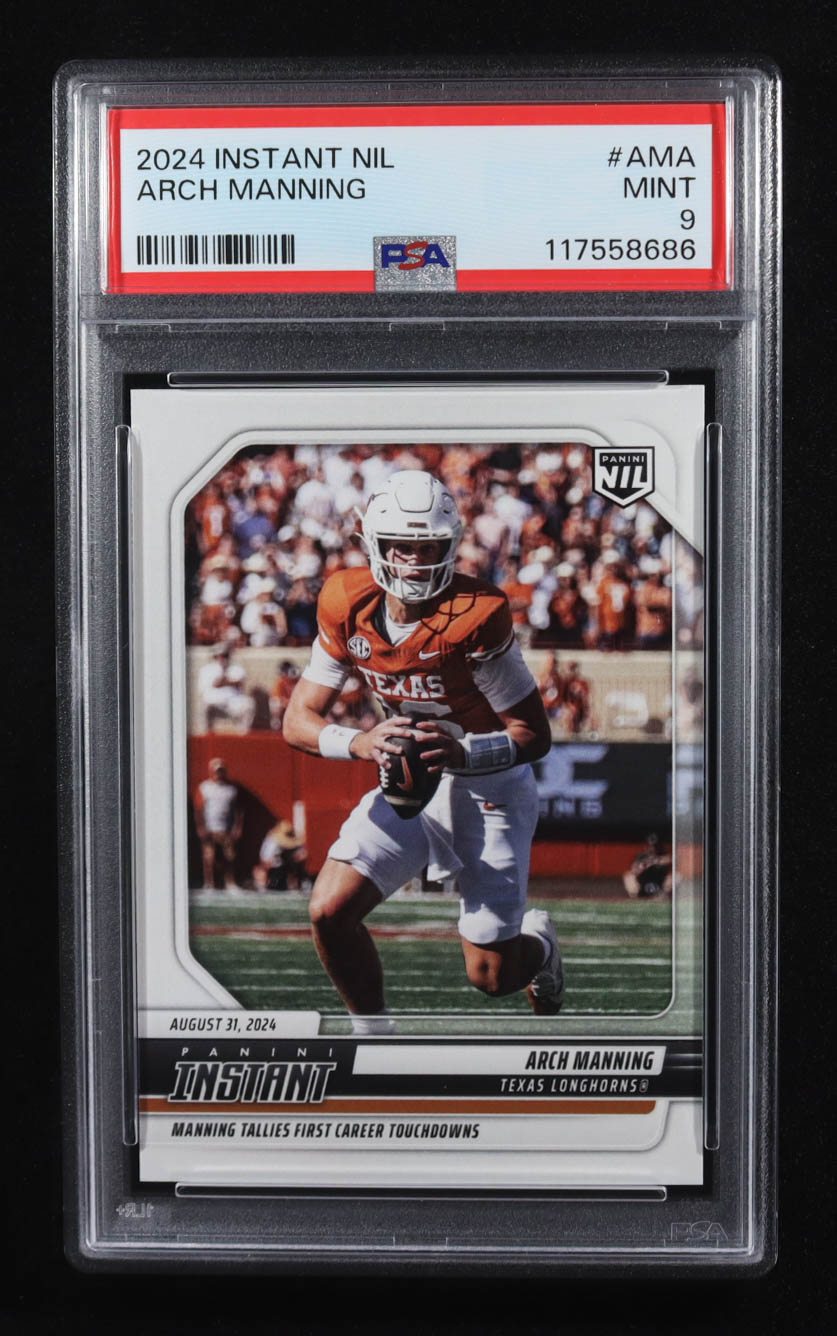 Arch Manning 2024 Panini Instant NIL #AMA RC (PSA 9) at PristineAuction.com Arch Manning 2024 Panini Instant NIL #AMA RC (PSA 9) at PristineAuction.com