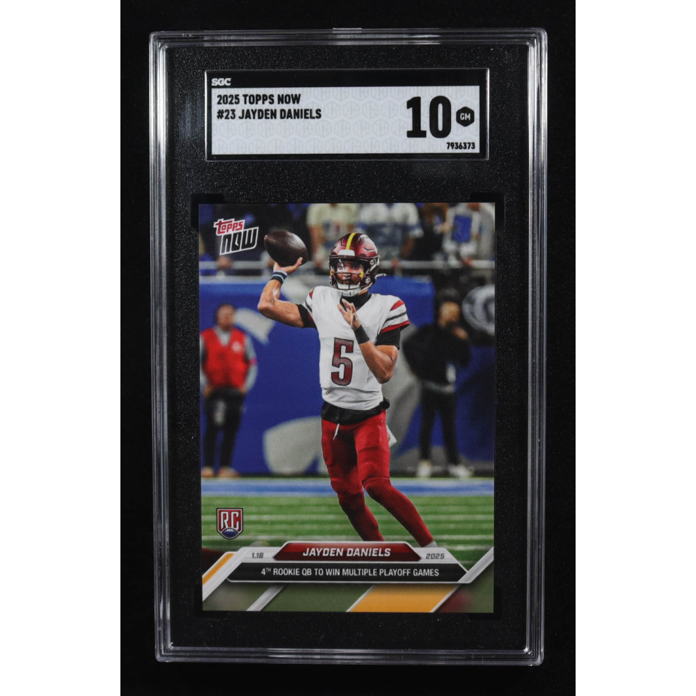 Jayden Daniels 2024 Topps Now #23 RC (SGC 10) at PristineAuction.com