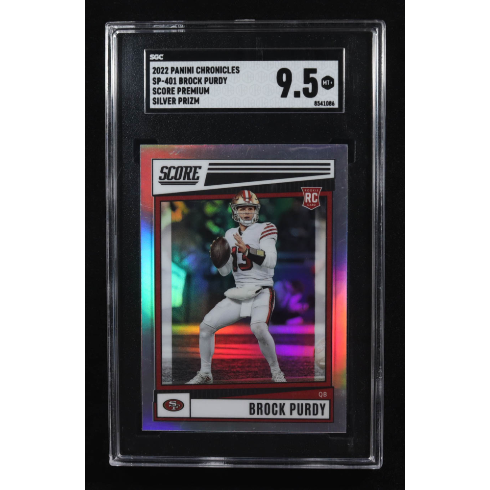 Brock Purdy 2022 Panini Chronicles Score Premium Rookies Silver #SP401 RC (SGC 9.5) at PristineAuction.com