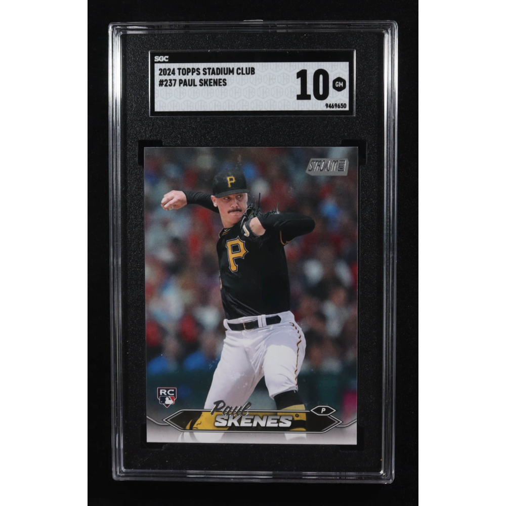 Paul Skenes 2024 Stadium Club #237 RC (SGC 10) at PristineAuction.com
