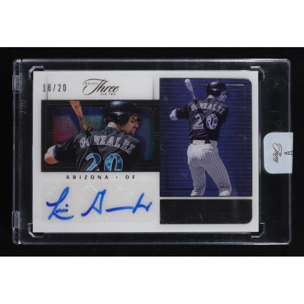 Luis Gonzalez 2023 Panini Three and Two Superstar Signatures #15 #18/20 at PristineAuction.com