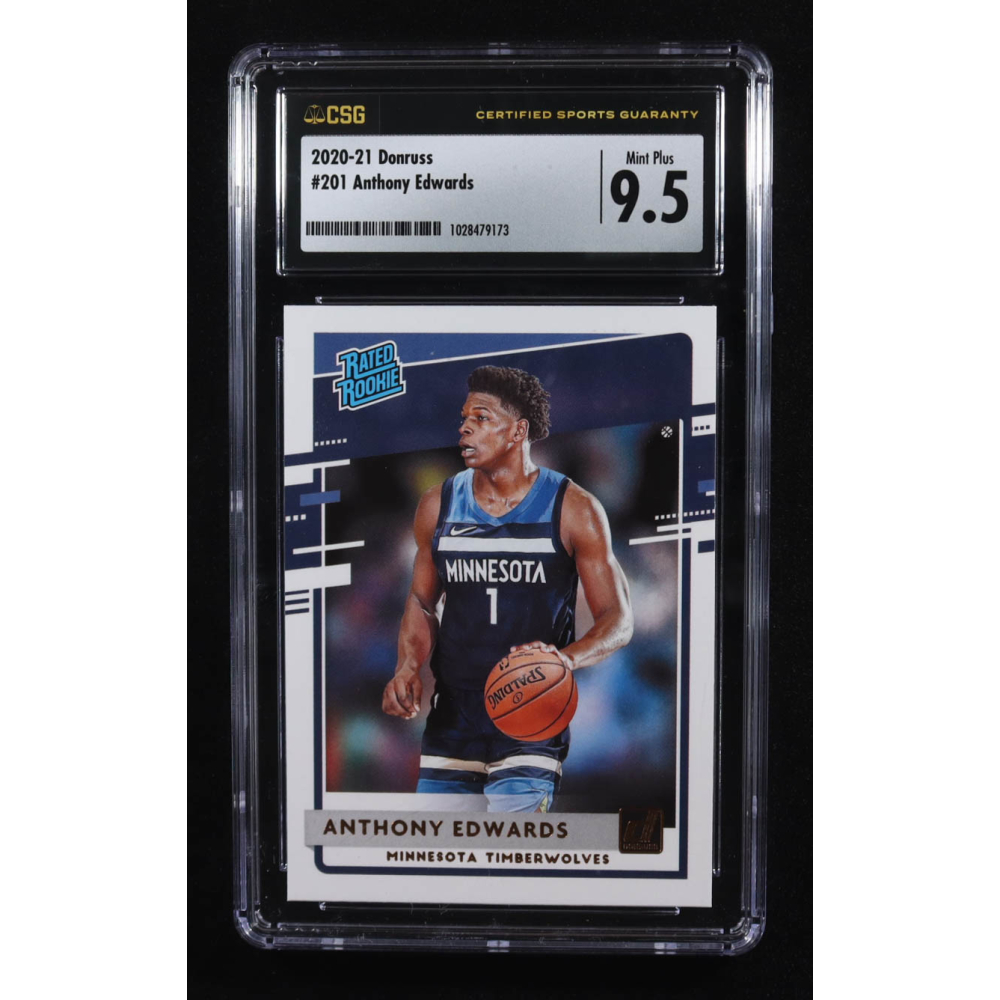 Anthony Edwards 2020-21 Donruss #201 RR RC (CSG 9.5) at PristineAuction.com