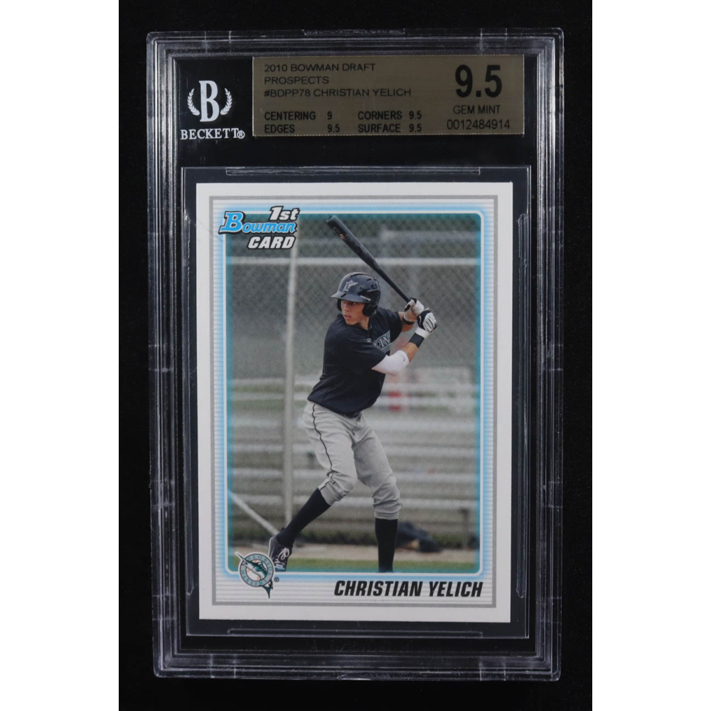 Christian Yelich 2010 Bowman Draft Prospects #BDPP78 RC (BGS 9.5) at PristineAuction.com