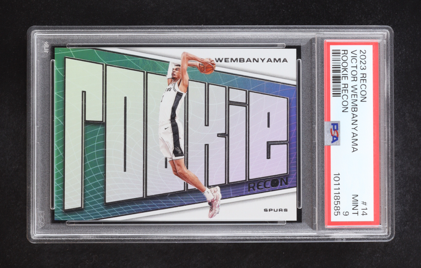 Victor Wembanyama 2023-24 Panini Recon Rookie Recon #14 RC (PSA 9) at PristineAuction.com Victor Wembanyama 2023-24 Panini Recon Rookie Recon #14 RC (PSA 9) at PristineAuction.com