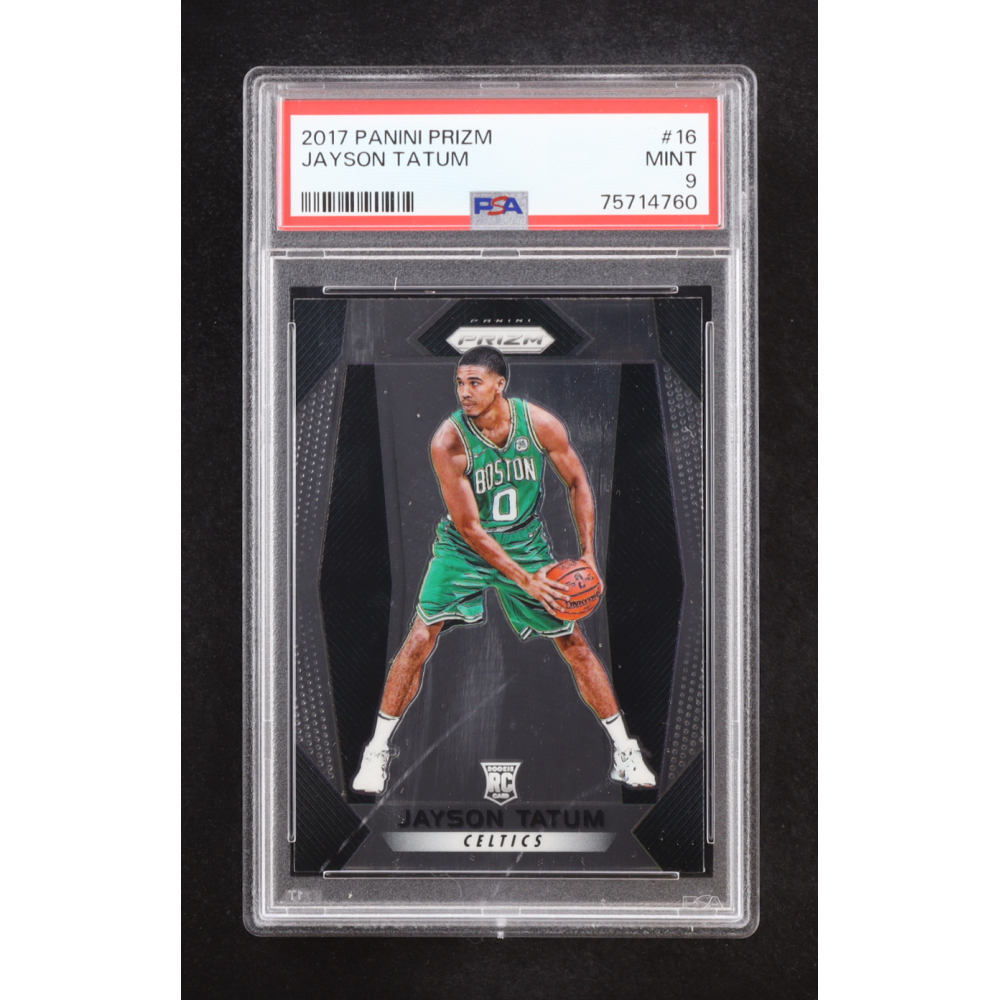 Jayson Tatum 2017-18 Panini Prizm #16 RC (PSA 9) at PristineAuction.com