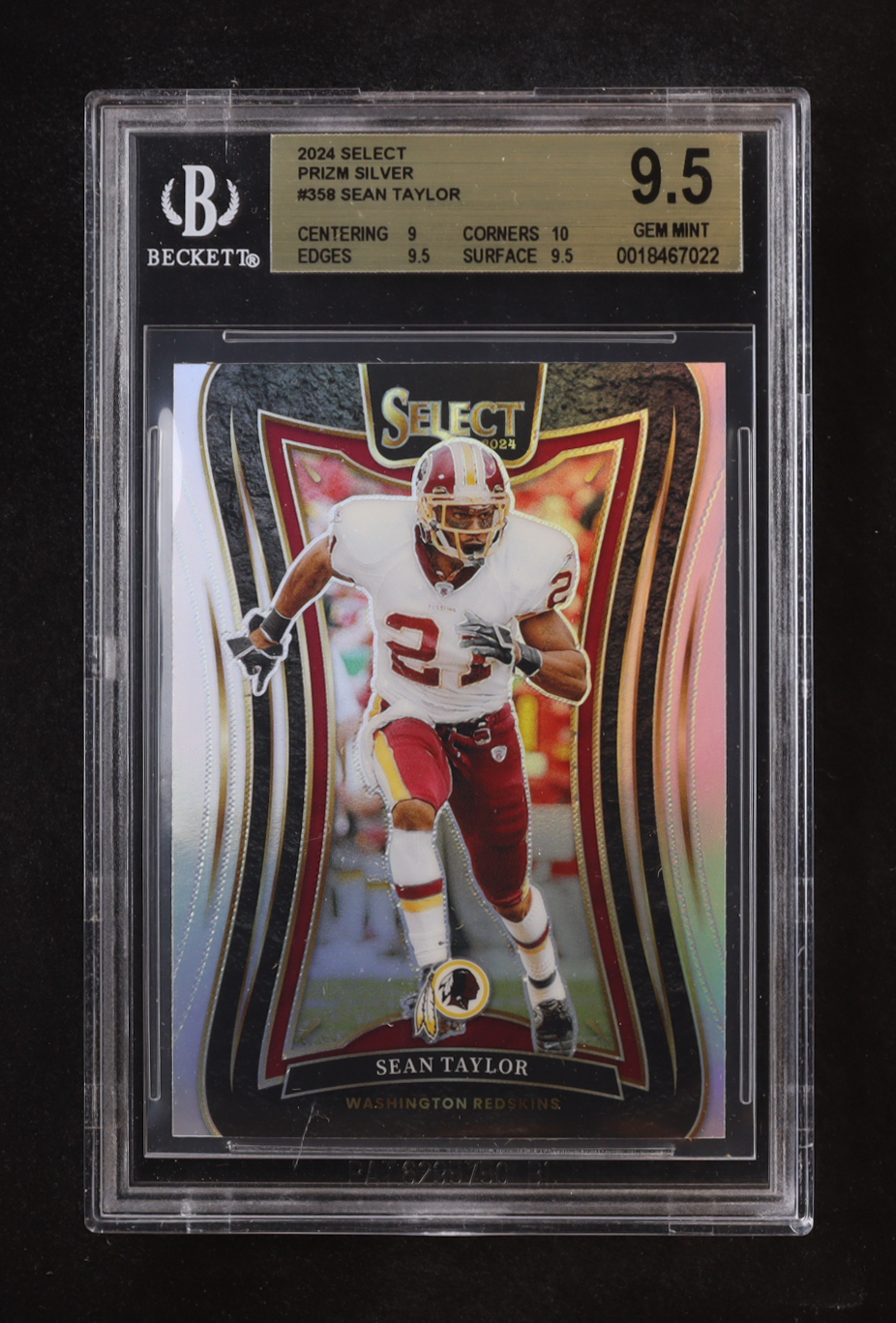 Sean Taylor 2024 Select Prizm Silver #358 (BGS 9.5) at PristineAuction.com Sean Taylor 2024 Select Prizm Silver #358 (BGS 9.5) at PristineAuction.com