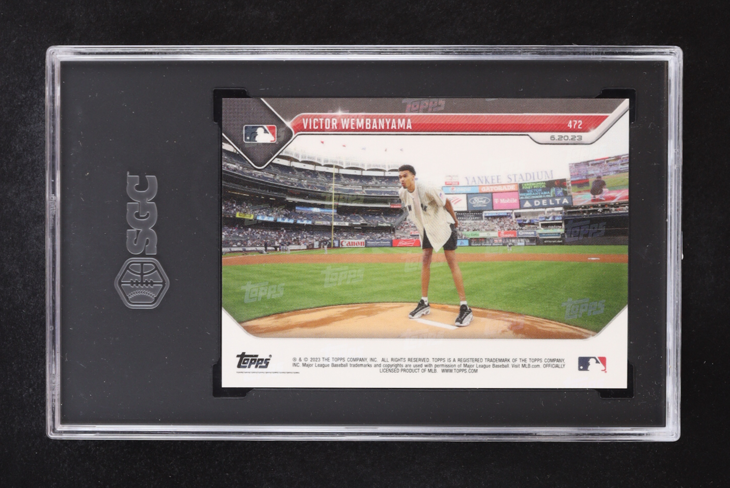 Victor Wembanyama 2023 Topps Now #472 RC (SGC 10) at PristineAuction.com Victor Wembanyama 2023 Topps Now #472 RC (SGC 10) at PristineAuction.com