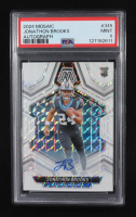 Jonathon Brooks 2024 Panini Mosaic Rookie Autographs Mosaic #345 RC (PSA 9) at PristineAuction.com