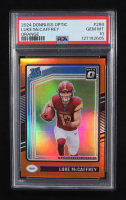 Luke McCaffrey 2024 Donruss Optic Orange #268 #246/249 RR RC (PSA 10) at PristineAuction.com