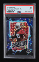Marvin Harrison Jr. 2024 Panini Mosaic Storm Mosaic Blue #11 #38/99 RC (PSA 9) at PristineAuction.com