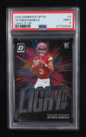 Jayden Daniels 2024 Donruss Optic Light It Up #8 RC (PSA 9) at PristineAuction.com