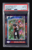Michael Penix Jr. 2024 Donruss Optic Purple Shock #279 RR RC (PSA 8) at PristineAuction.com