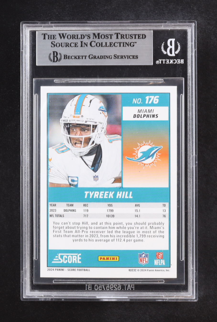 Tyreek Hill Signed 2024 Score #176 (BGS) at PristineAuction.com Tyreek Hill Signed 2024 Score #176 (BGS) at PristineAuction.com