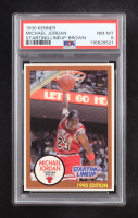 Michael Jordan 1990 Kenner Starting Lineup Cards #8b / Brown Border (PSA 8) at PristineAuction.com