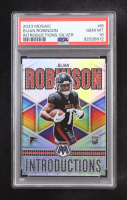 Bijan Robinson 2023 Panini Mosaic Introductions Silver #6 RC (PSA 10) at PristineAuction.com