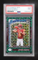 Jayden Daniels 2024 Donruss Optic Green Velocity #248 RR RC (PSA 9) at PristineAuction.com