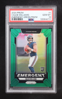 Caleb Williams 2024 Panini Prizm Emergent Prizms Green #1 RC (PSA 10) at PristineAuction.com